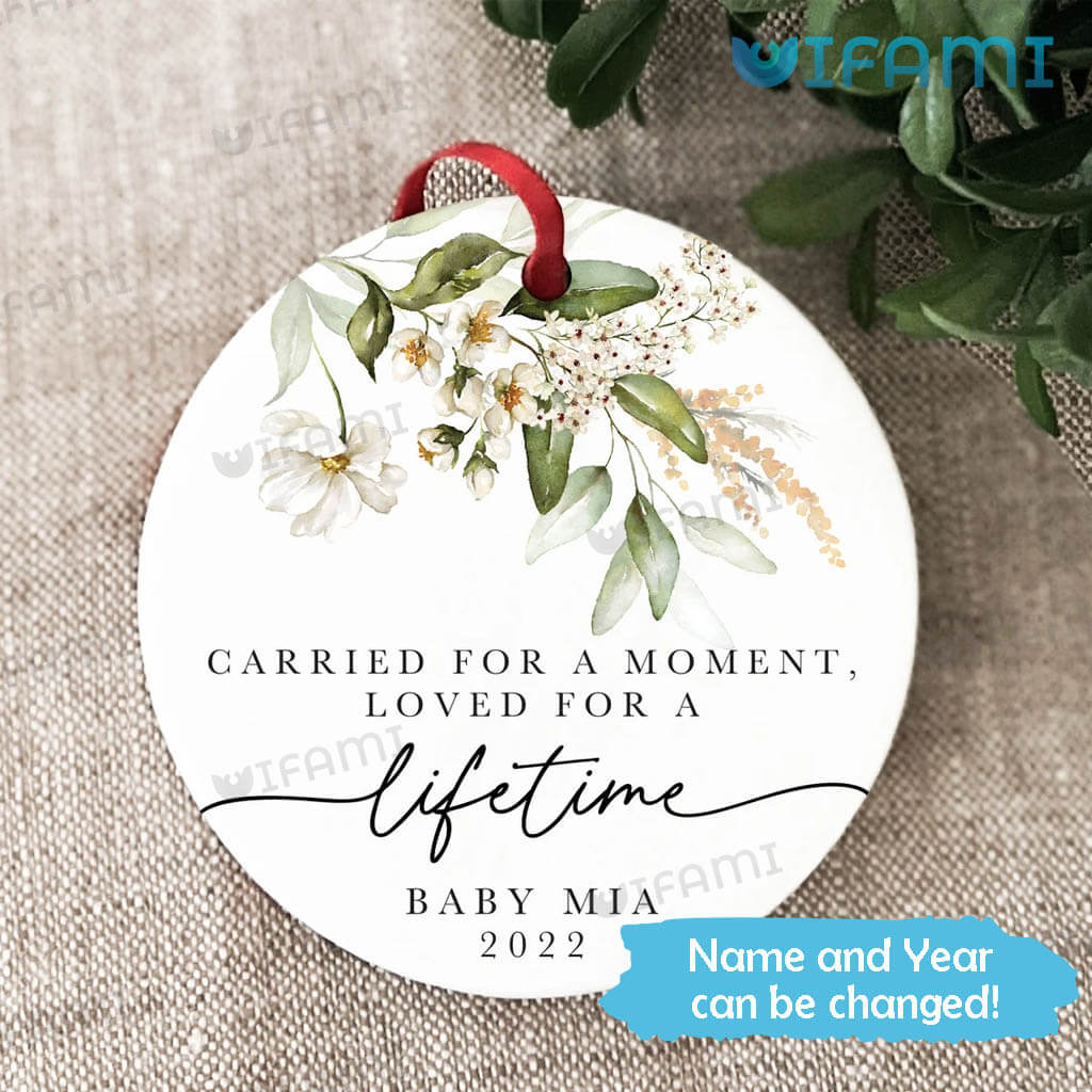 Sympathy Ornament Carried For A Moment Loved For A Lifetime In Sympathy Gift