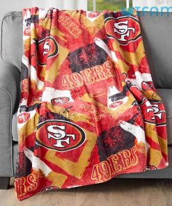 Vintage 49ers Blanket Multi Logo San Francisco 49ers Gift