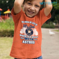 Astros Shirt No Hour Of Life Is Wasted When Its Spent With Astros Kid Tshirt