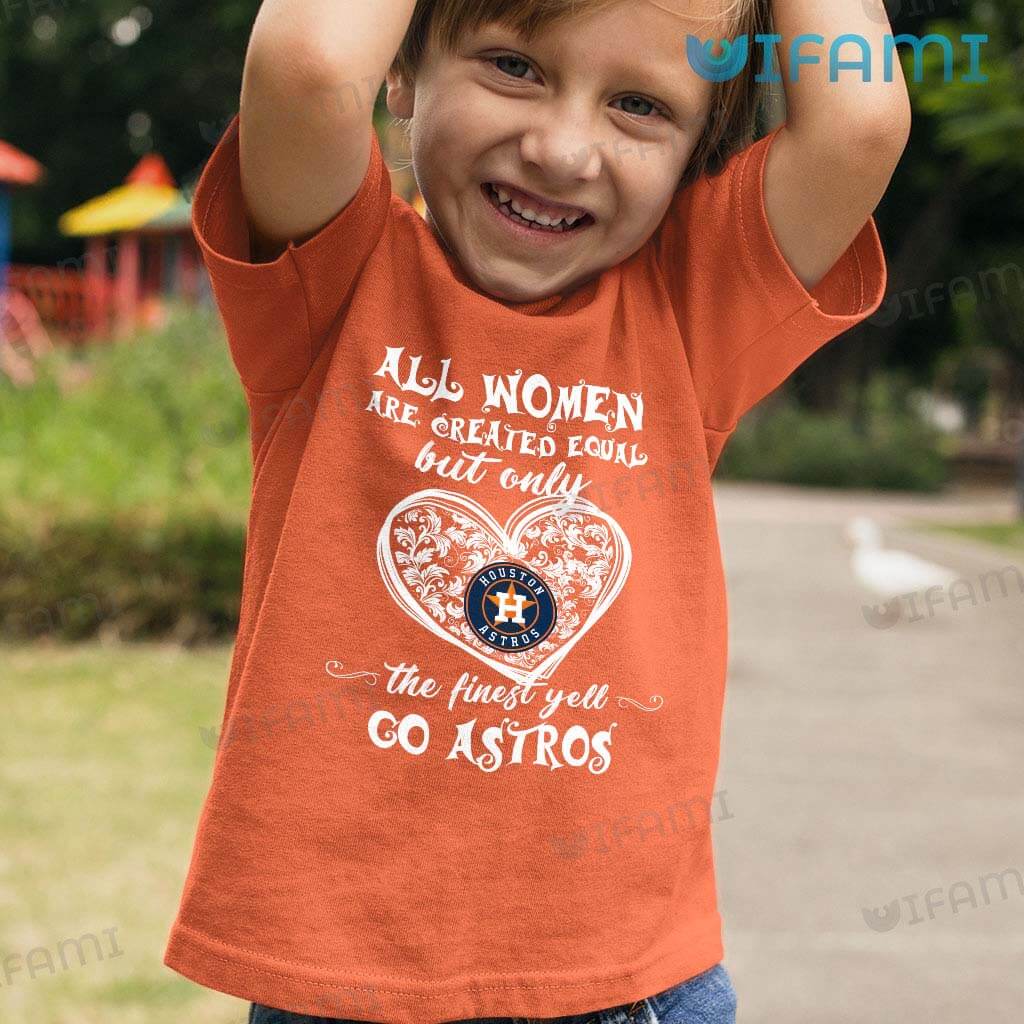Astros Shirt Womens All Women Are Created Equal Houston Astros Gift -  Personalized Gifts: Family, Sports, Occasions, Trending