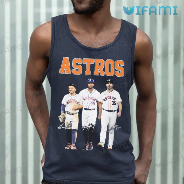 Astros T-Shirt Altuve Alvarez Verlander Signatures Houston Astros Gift