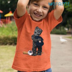 Astros T Shirt Groot Hugs A Hat Houston Astros Kid Tshirt