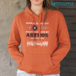 Astros T-Shirt Heartbeat When My Astros Are Playing Houston Astros Gift