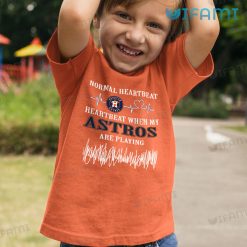 Astros T Shirt Heartbeat When My Astros Are Playing Houston Astros Kid Tshirt