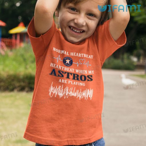 Astros T-Shirt Heartbeat When My Astros Are Playing Houston Astros Gift