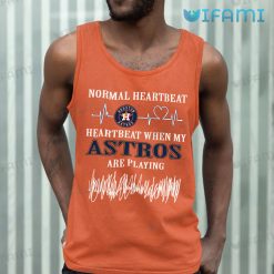 Astros T Shirt Heartbeat When My Astros Are Playing Houston Astros Tank Top