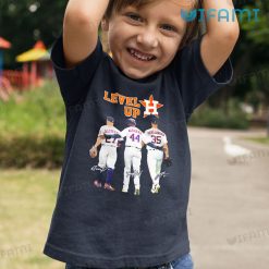 Astros T Shirt Level Up Altuve Alvarez Verlander Signatures Houston Astros Kid Tshirt