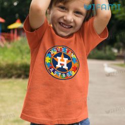Astros T Shirt Logo Autism Houston Astros Kid Tshirt