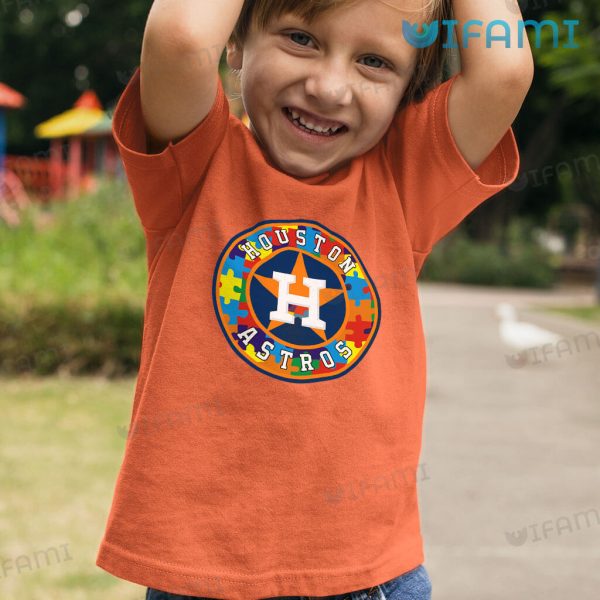 Astros T-Shirt Logo Autism Houston Astros Gift