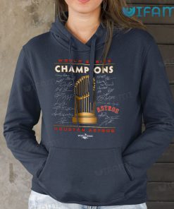 Astros World Series Shirt Signatures Champions Trophy Houston Astros Hoodie