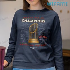 Astros World Series Shirt Signatures Champions Trophy Houston Astros Sweatshirt