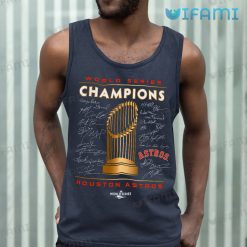 Astros World Series Shirt Signatures Champions Trophy Houston Astros Tank Top