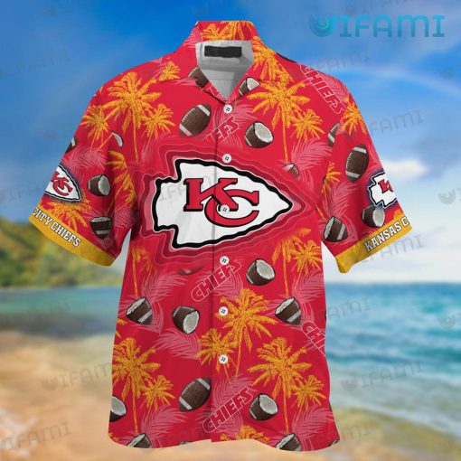 Chiefs Hawaiian Shirt Coconut Football Pattern Kansas City Gift