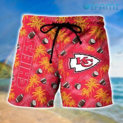 Chiefs Hawaiian Shirt Coconut Football Pattern Kansas City Short Front