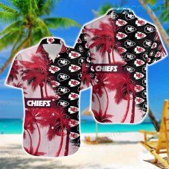 Chiefs Hawaiian Shirt Coconut Tree Mix Logo Pattern Kansas City Gift