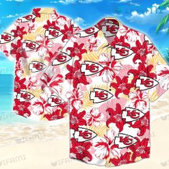 Chiefs Hawaiian Shirt Flower Tropical Leaf Pattern Kansas City Gift