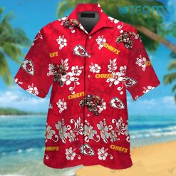 Chiefs Hawaiian Shirt Mascot Hibiscus Pattern Kansas City Present