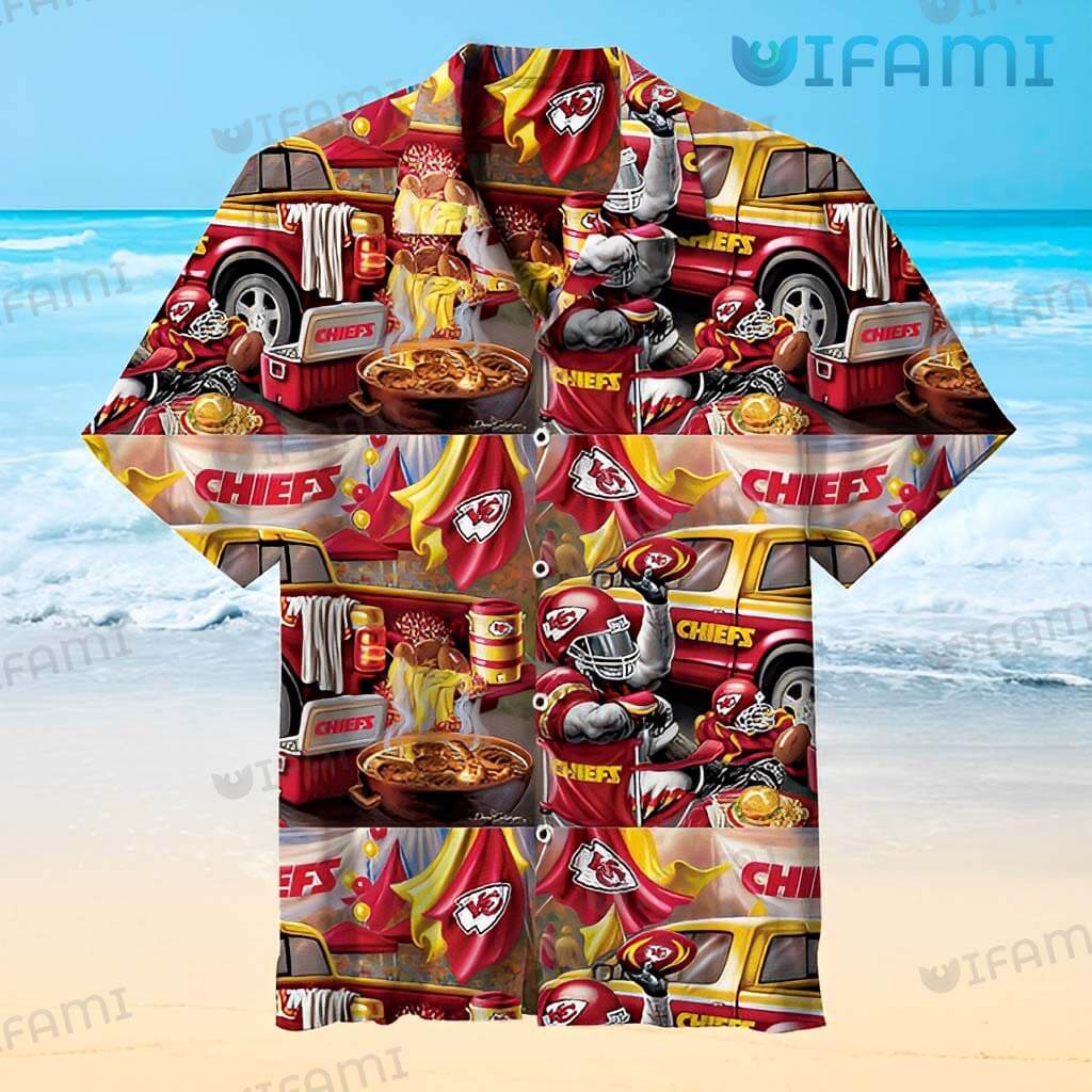 Score Big with the Perfect Gift: Chiefs Hawaiian Shirt for the Ultimate Kansas City Chiefs Fan!