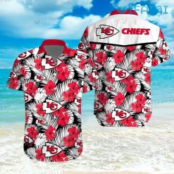 Chiefs Hawaiian Shirt Red Hibiscus Palm Leaf Kansas City Chiefs Gift