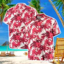 Chiefs Hawaiian Shirt Red Hibiscus Tropical Leaf Kansas City Gift