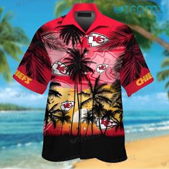 Chiefs Hawaiian Shirt Sunset Coconut Tree Pattern Kansas City Gift