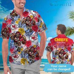 Custom Name Chiefs Hawaiian Shirt Mascot Kansas City Present