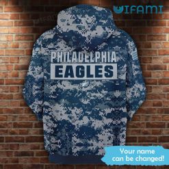 Custom Philadelphia Eagles Hoodie 3D Camouflage Philadelphia Eagles Present Back