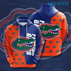 Florida Gators Hoodie 3D Blue Orange Logo Gators Gift