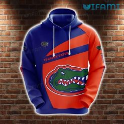 Florida Gators Hoodie 3D Orange Blue Logo Gators Present Front