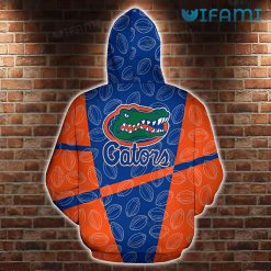 Gators Hoodie 3D American Football Pattern Logo Florida Gators Present Back