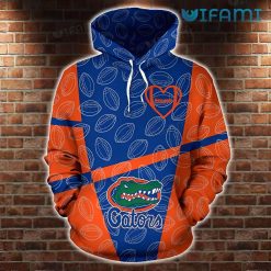 Gators Hoodie 3D American Football Pattern Logo Florida Gators Present Front