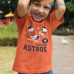 Houston Astros Shirt Snoopy Charlie Brown Astros Kid Tshirt