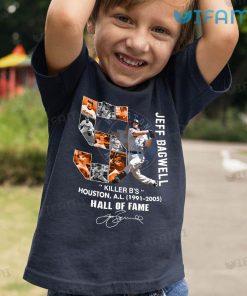 Jeff Bagwell Shirt Hall Of Fame Houston Astros Kid Tshirt