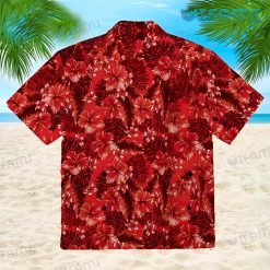 KC Chiefs Hawaiian Shirt Red Hibiscus Palm Leaf Kansas City Present