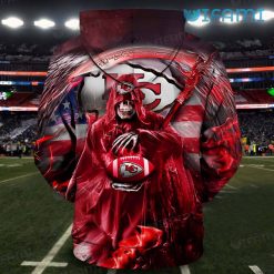 KC Chiefs Hoodie 3D The Death Holding Football Kansas City Chiefs Gift