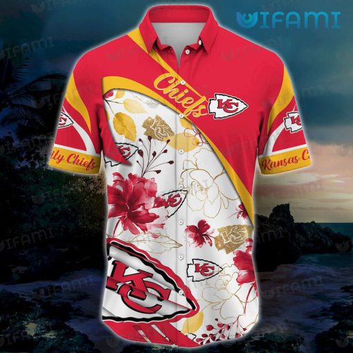 Kansas City Chiefs Hawaiian Shirt Hibiscus Rose Chiefs Gift