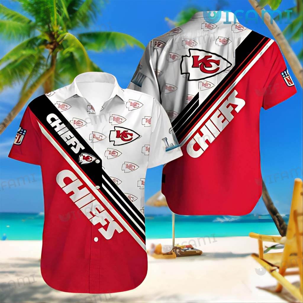 Vintage Nfl Kansas City Chiefs Hawaiian Shirt Summer Beach Gift