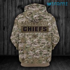 Kansas City Chiefs Hoodie 3D Camouflage KC Chiefs Present Back