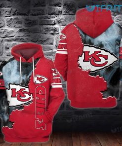 Kansas City Chiefs Hoodie 3D Smoke Red KC Chiefs Gift