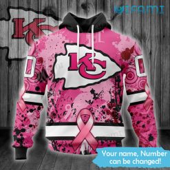 Kansas City Chiefs Hoodie Womens Breast Cancer Support Custom Name KC Chiefs Gift
