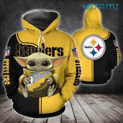 NFL Steelers Hoodie 3D Lovely Baby Yoda Pittsburgh Steelers Gift