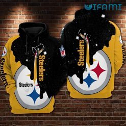 NFL Steelers Hoodie 3D Melting Pattern Logo Pittsburgh Steelers Unique Gift