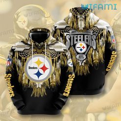 NFL Steelers Hoodie 3D Native American Logo Pittsburgh Steelers Gift