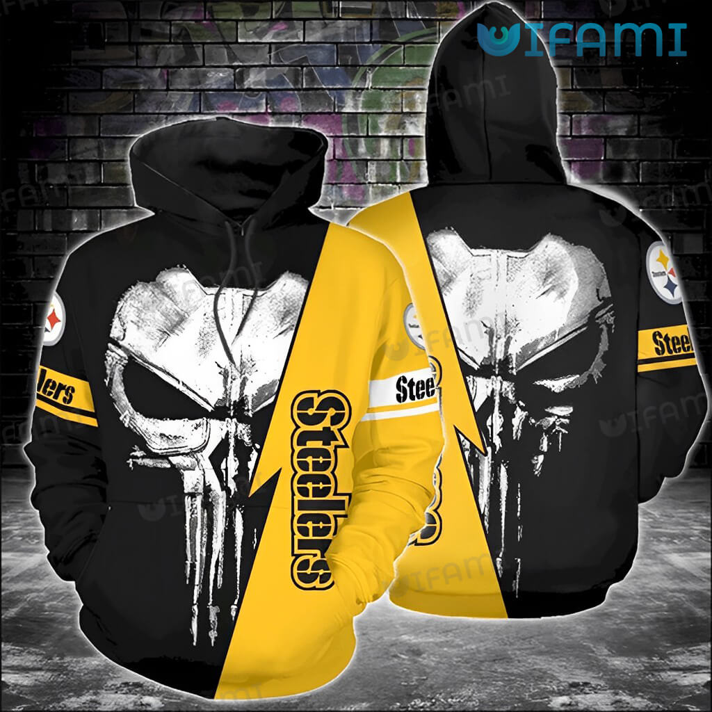 Pittsburgh Steelers NFL Punisher Skull 3D Hoodie, Sweatshirt - Bring Your  Ideas, Thoughts And Imaginations Into Reality Today