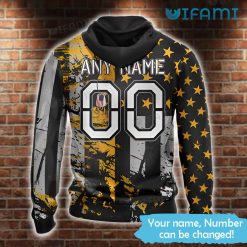 Personalized Steelers Hoodie 3D USA Flag Logo Pittsburgh Steelers Present