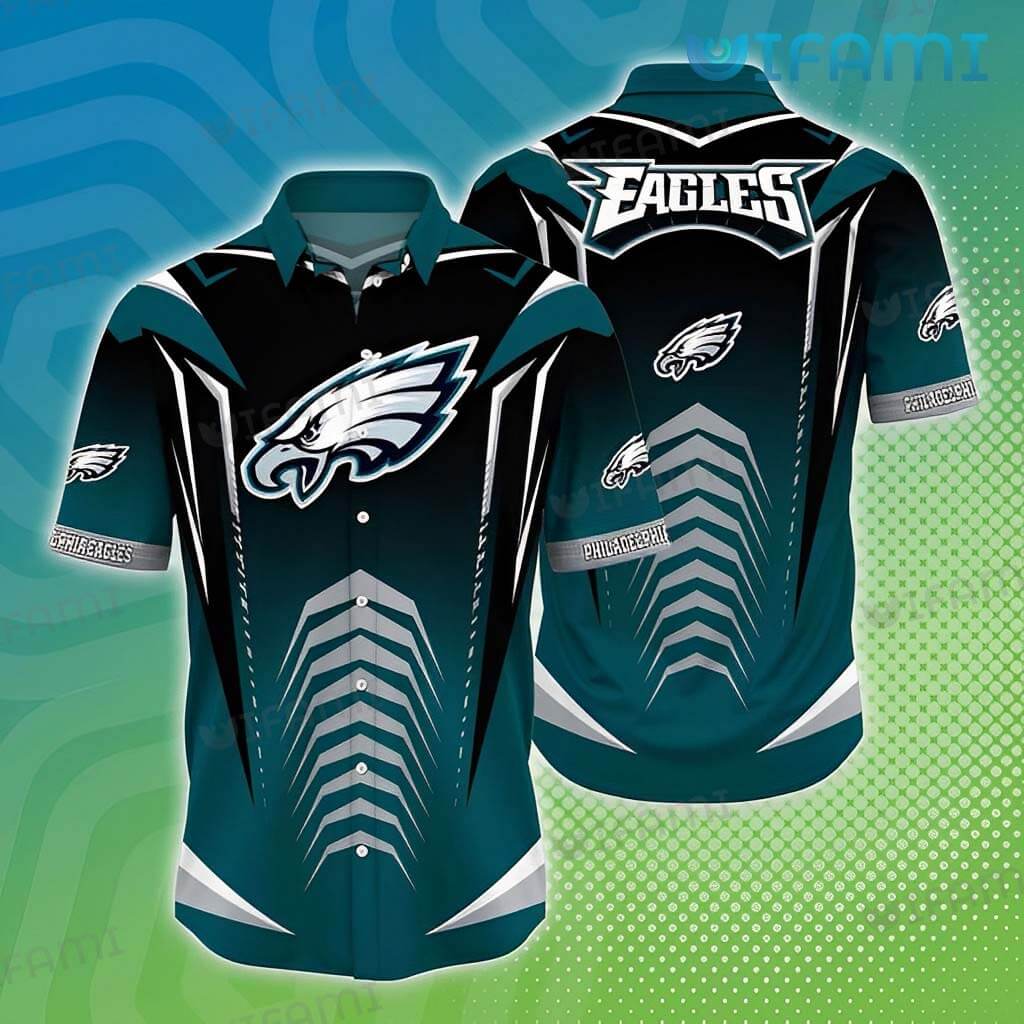 Fly high in Eagles style with this symbolic Hawaiian shirt.