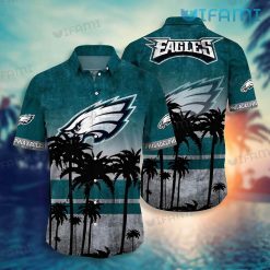 Philadelphia Eagles Hawaiian Shirt Big Logo Coconut Tree Philadelphia Eagles Gift