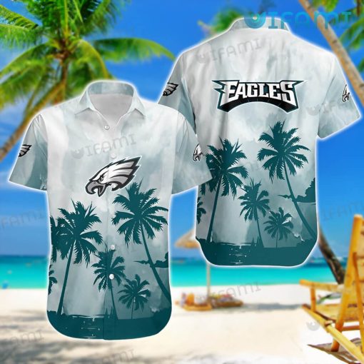 Philadelphia Eagles Hawaiian Shirt Coconut Tree Philadelphia Eagles Gift