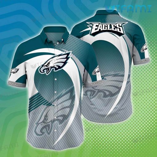 Philadelphia Eagles Hawaiian Shirt Stripe Pattern Philadelphia Eagles Gift