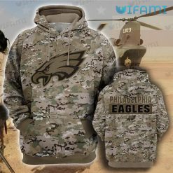 Philadelphia Eagles Mens Hoodie 3D Camouflage Logo Classic Philadelphia Eagles Gift